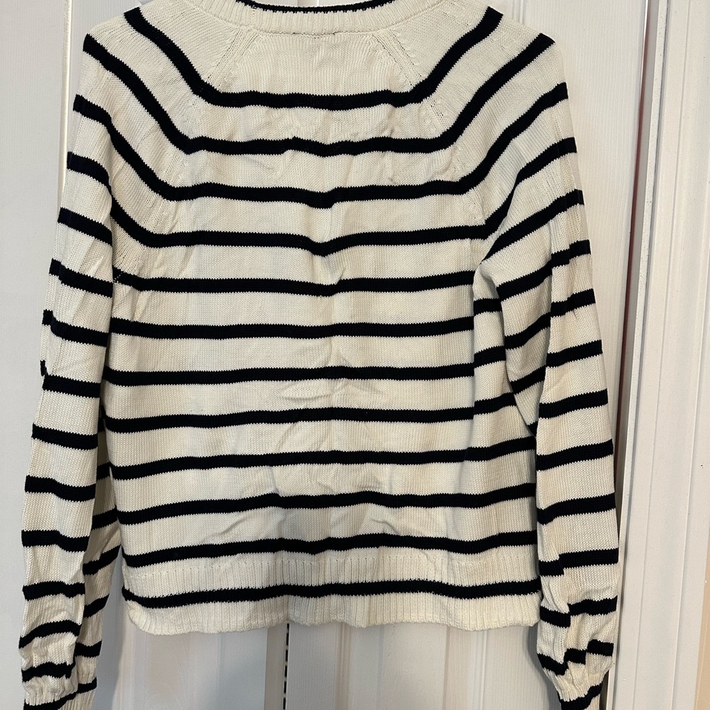 CLEANOUT- MAKE AN OFFER! Talbots striped raglan sleeve cardigan - Picture 5 of 5